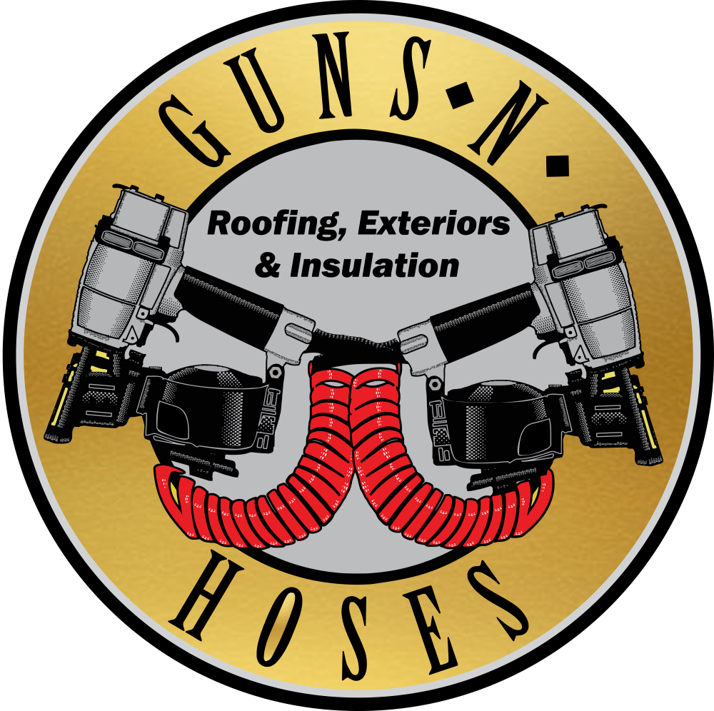 Guns N Hoses Roofing Logo
